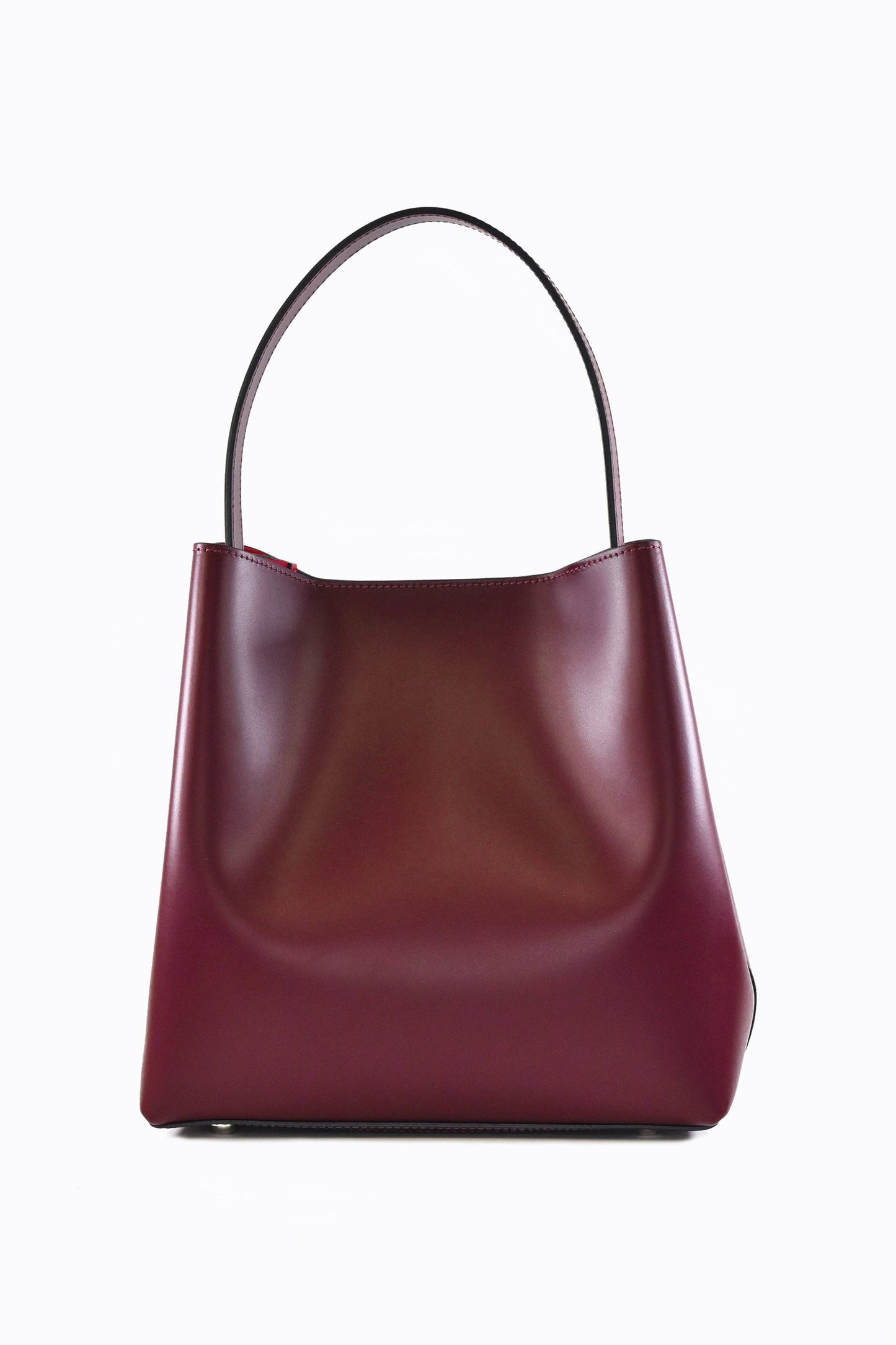 Shoulder Bag in Green Brushed Calf Leather