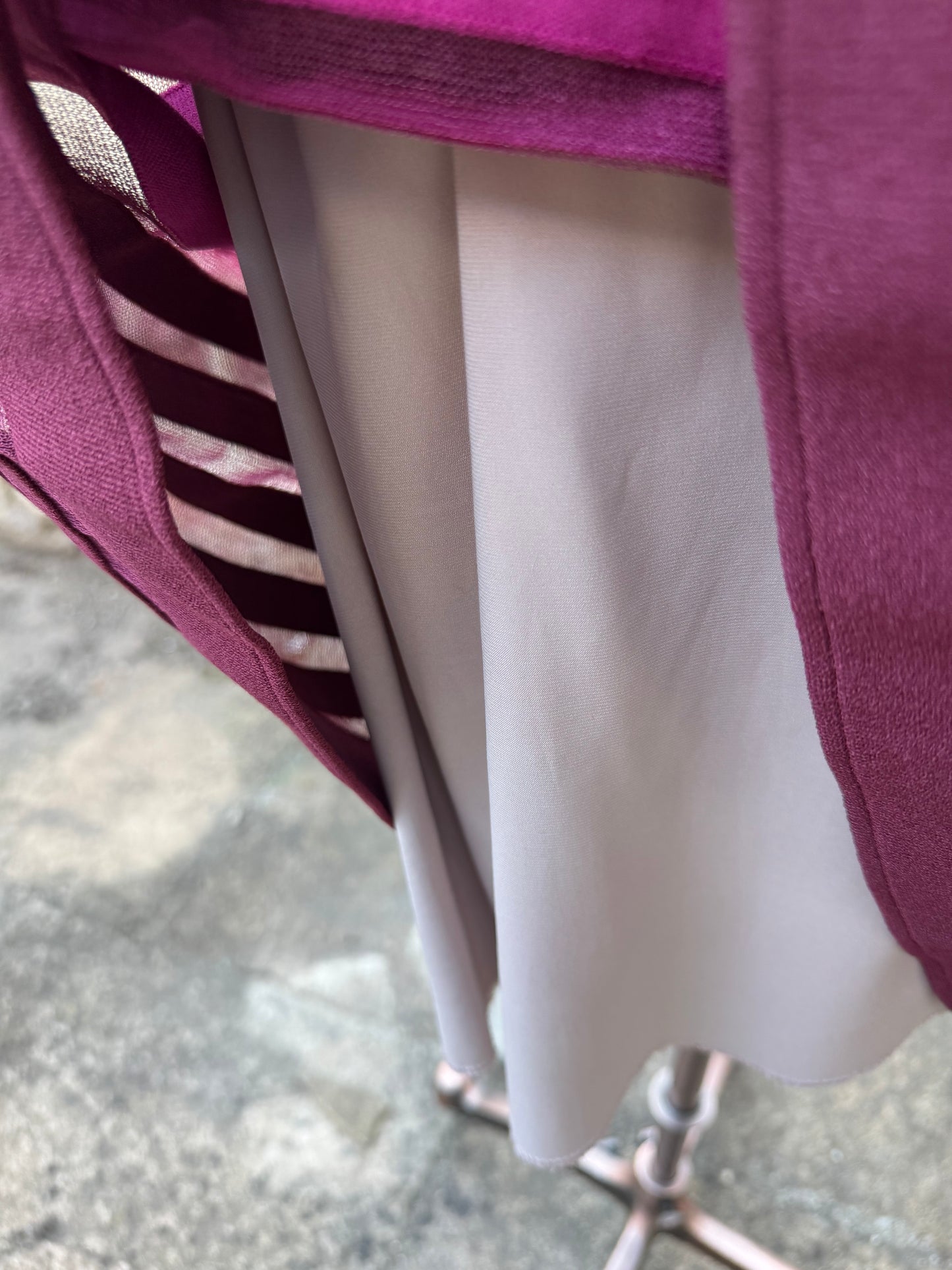 Pink Orange Striped vintage Dress Antonino Valenti