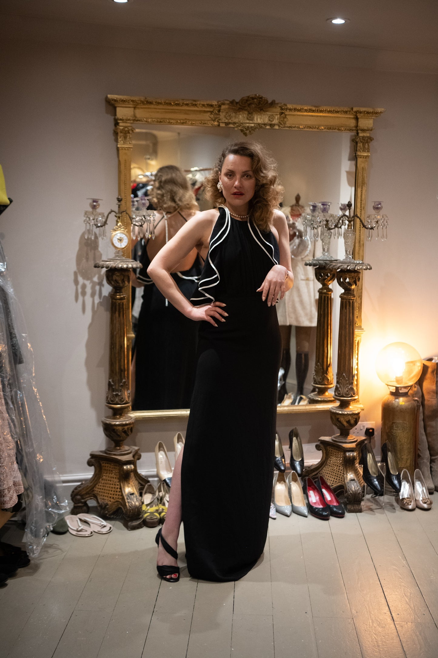 1970s Halston Heritage Evening Dress