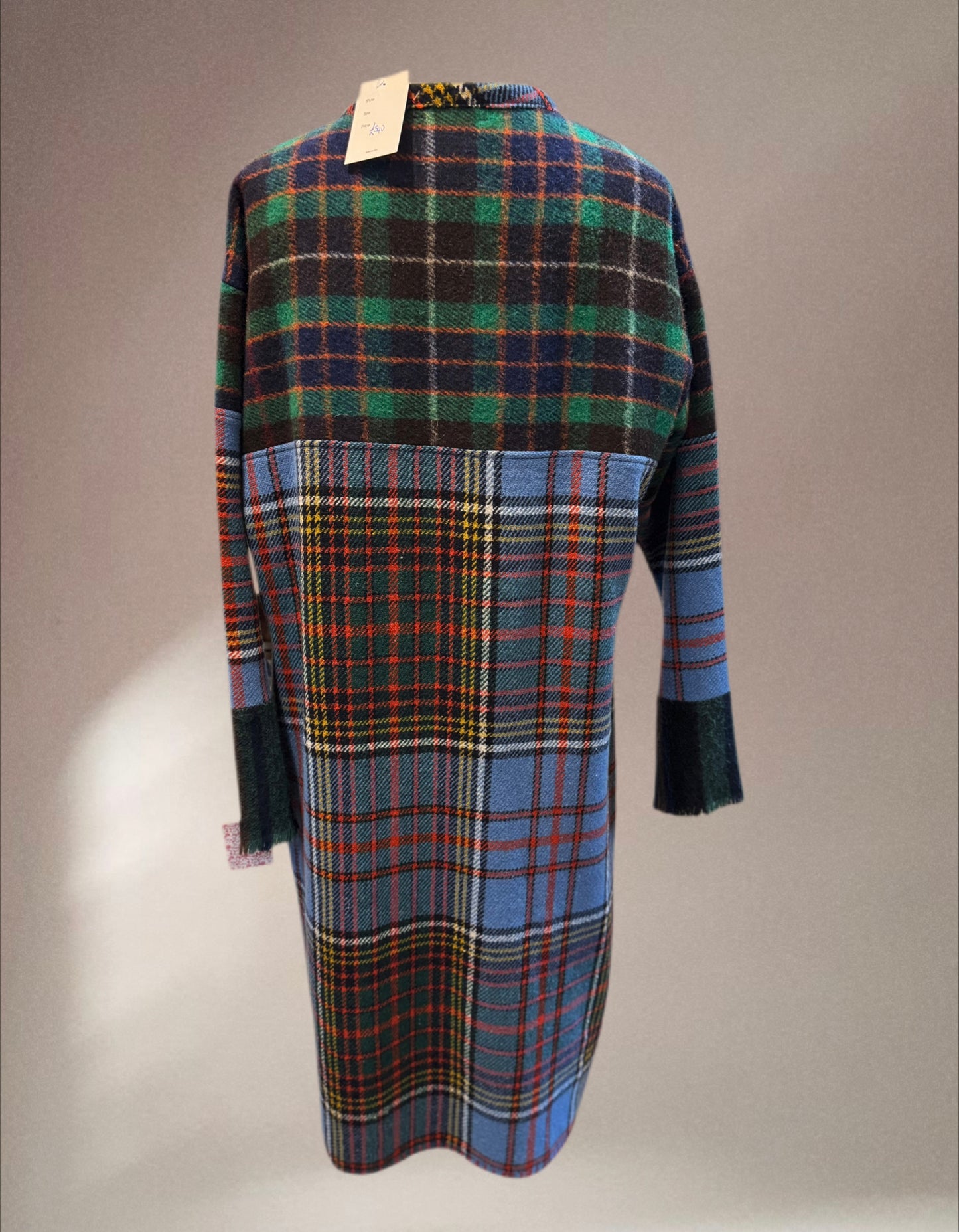 NEW IN - Our Cotswold Coat - Tartan Long Blue Green Red