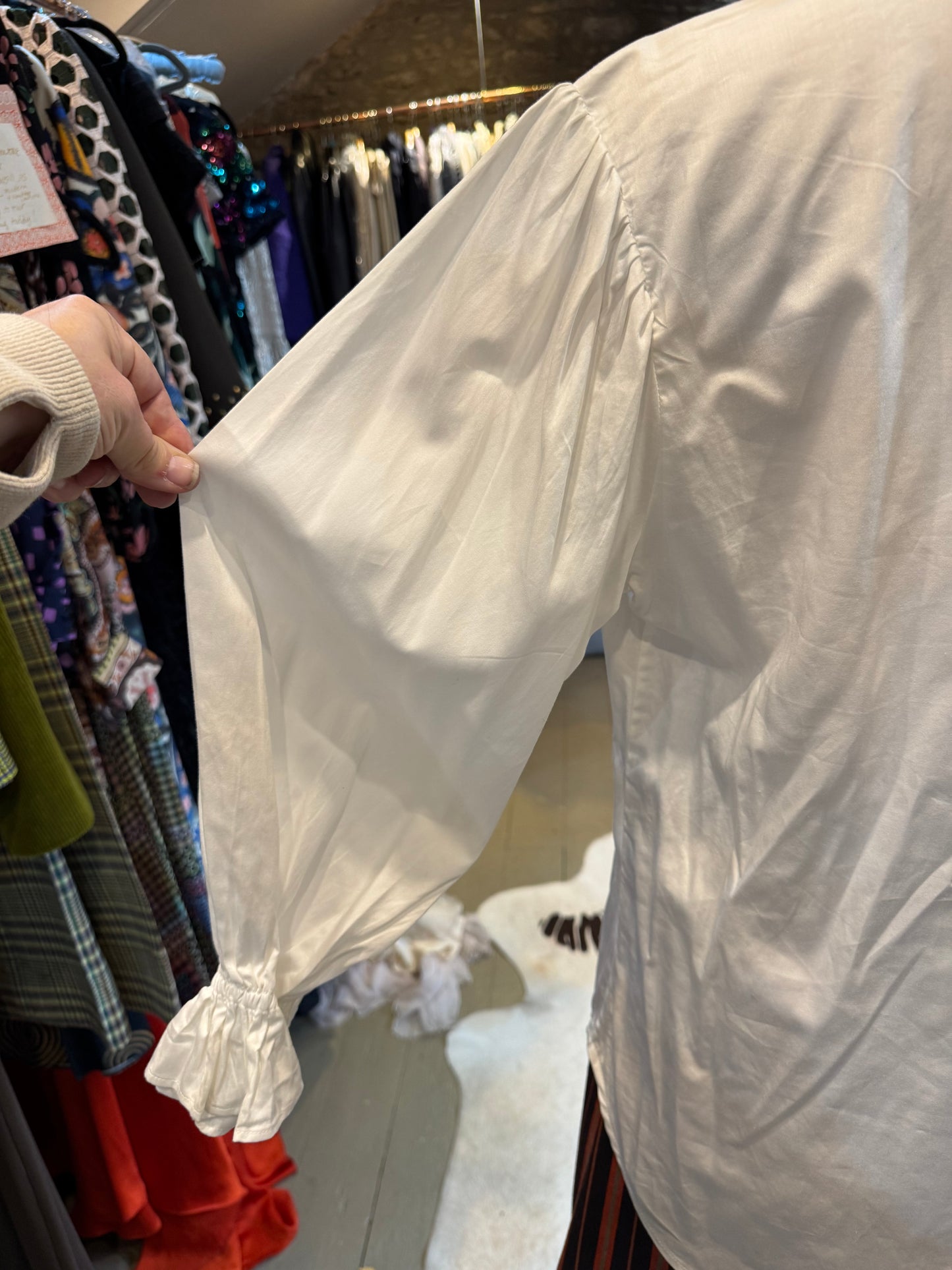 White Silky Cotton 2012 Moloh Layering Shirt