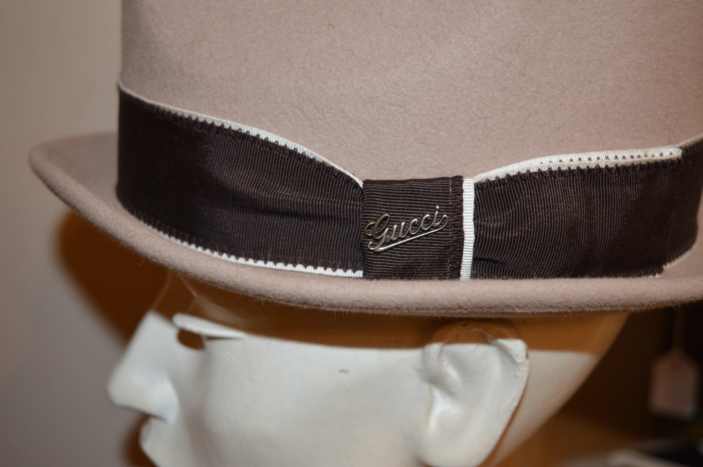 Vintage Gucci Fedora Style Rabbit Fur Hat