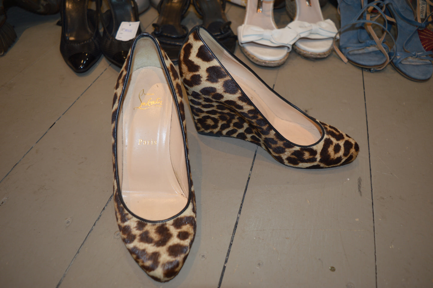 Christian Louboutin Melisa Leopard Wedges