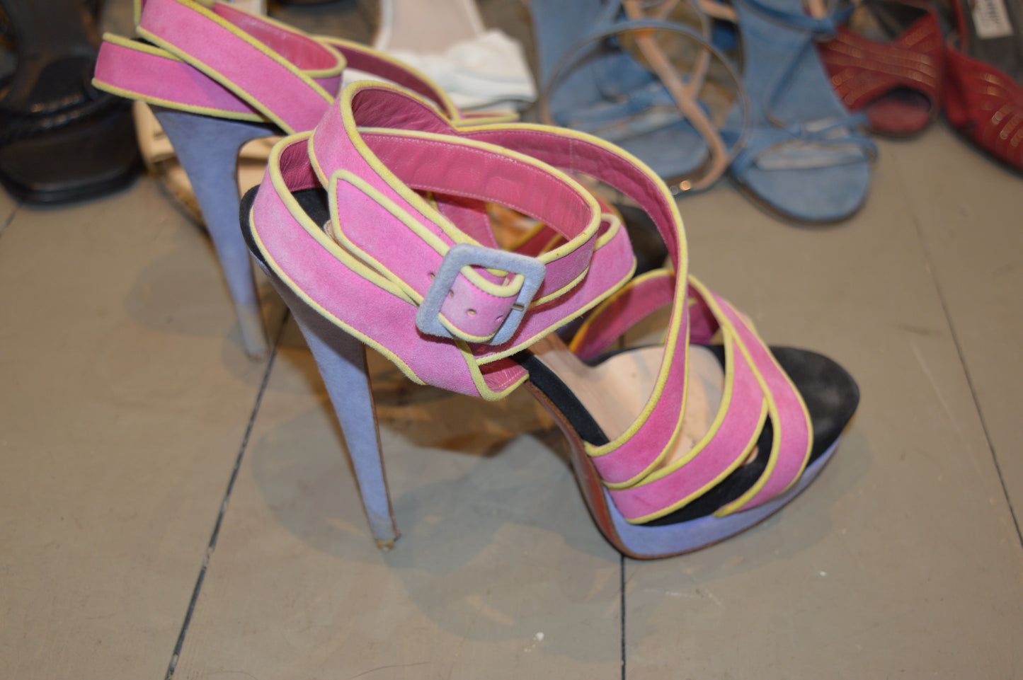 Vintage Louboutin Pink 00’s Heels