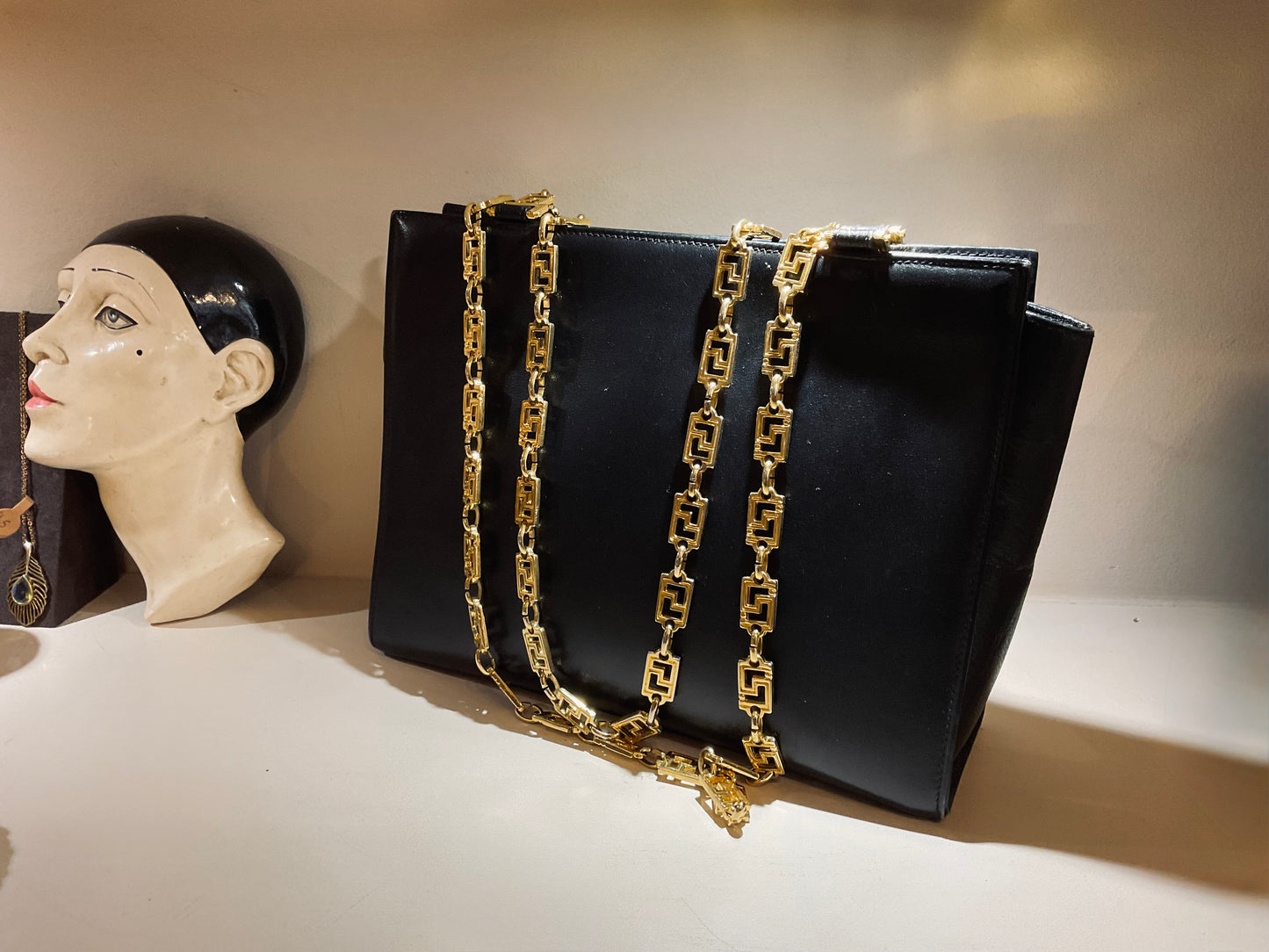 Gianni Versace Couture 1990’s Black Bag