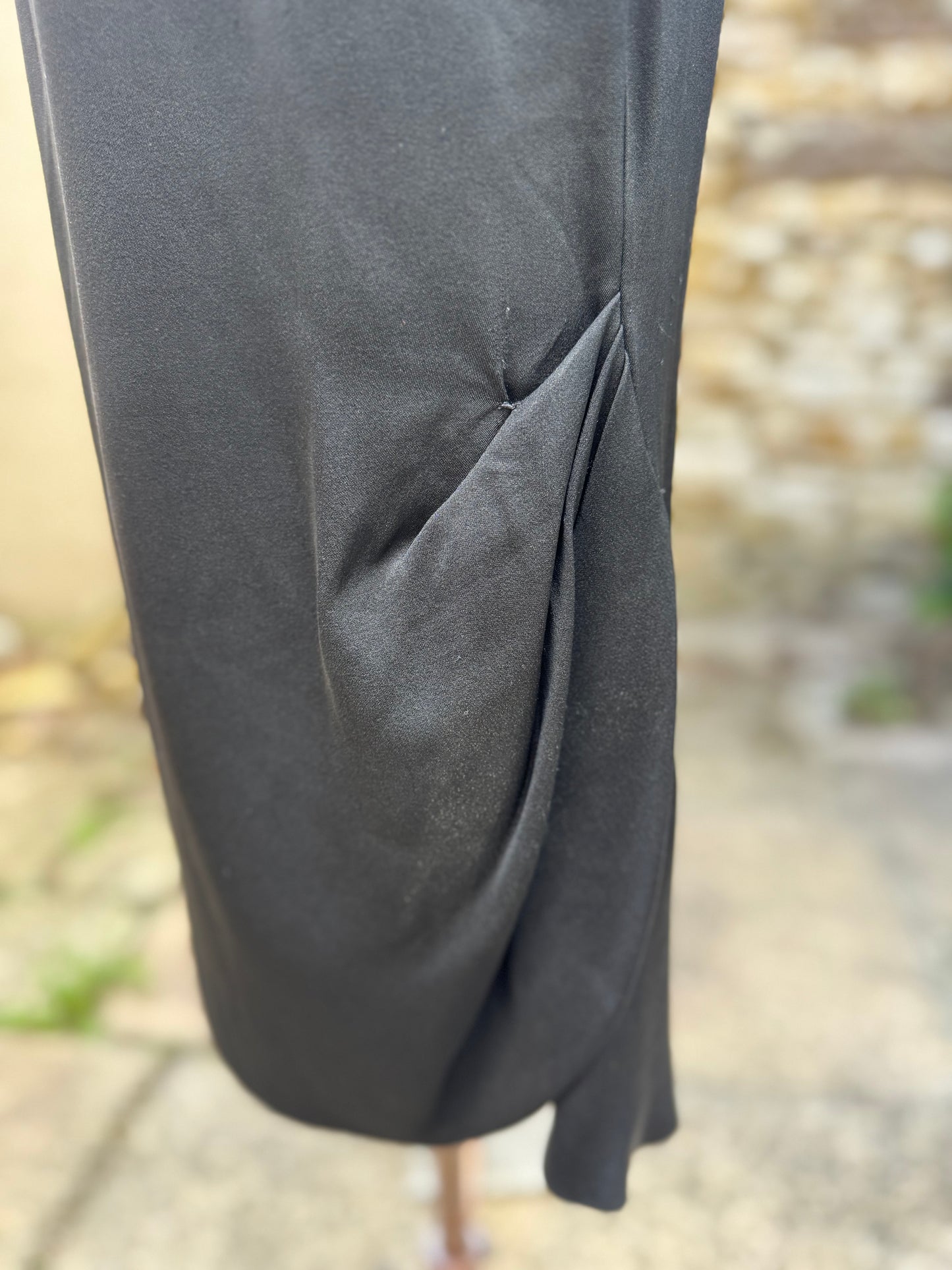 Ceil Chapman 1950s Black Wiggle Dress