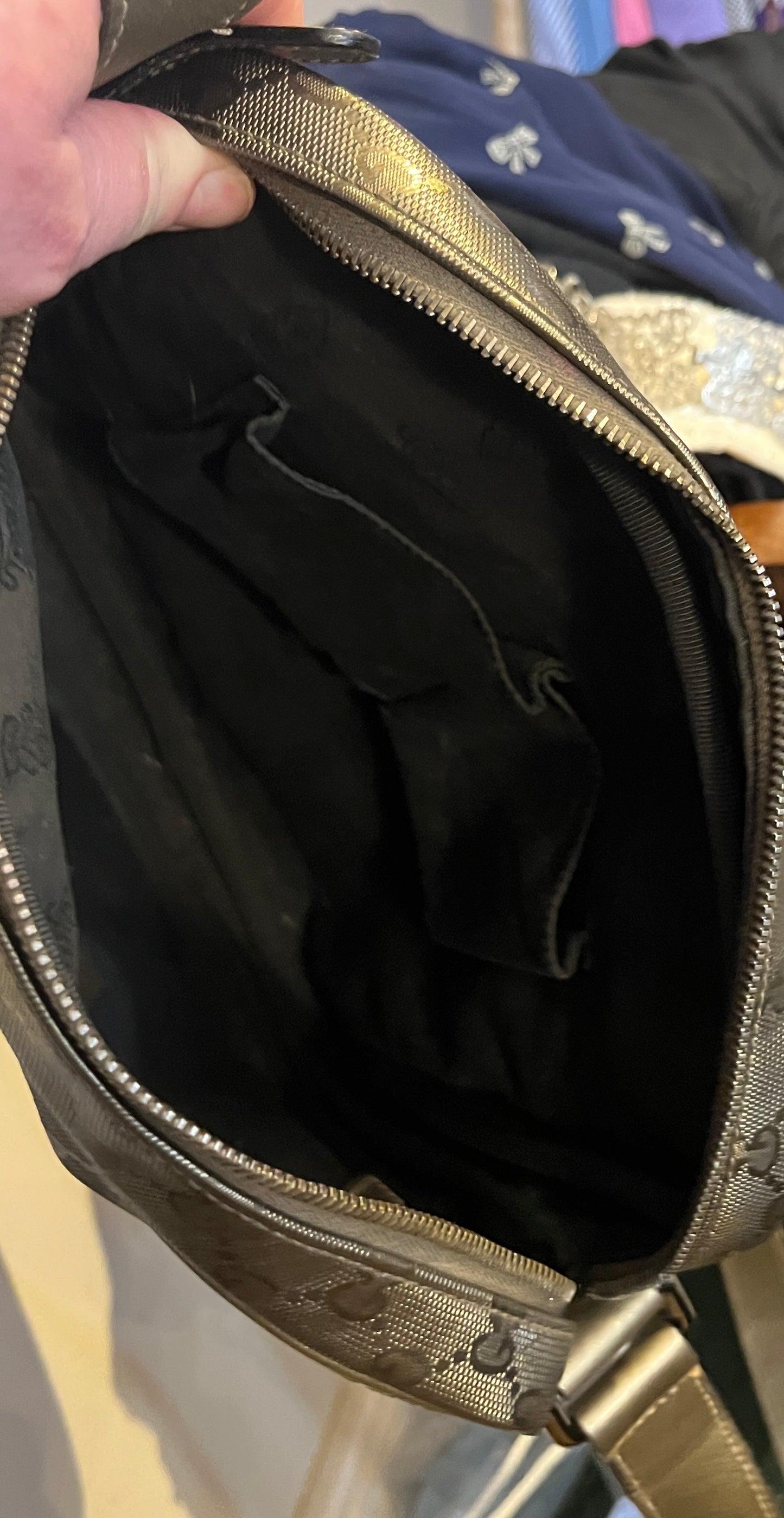 Gucci GG Monogram Messenger Crossbody Bag