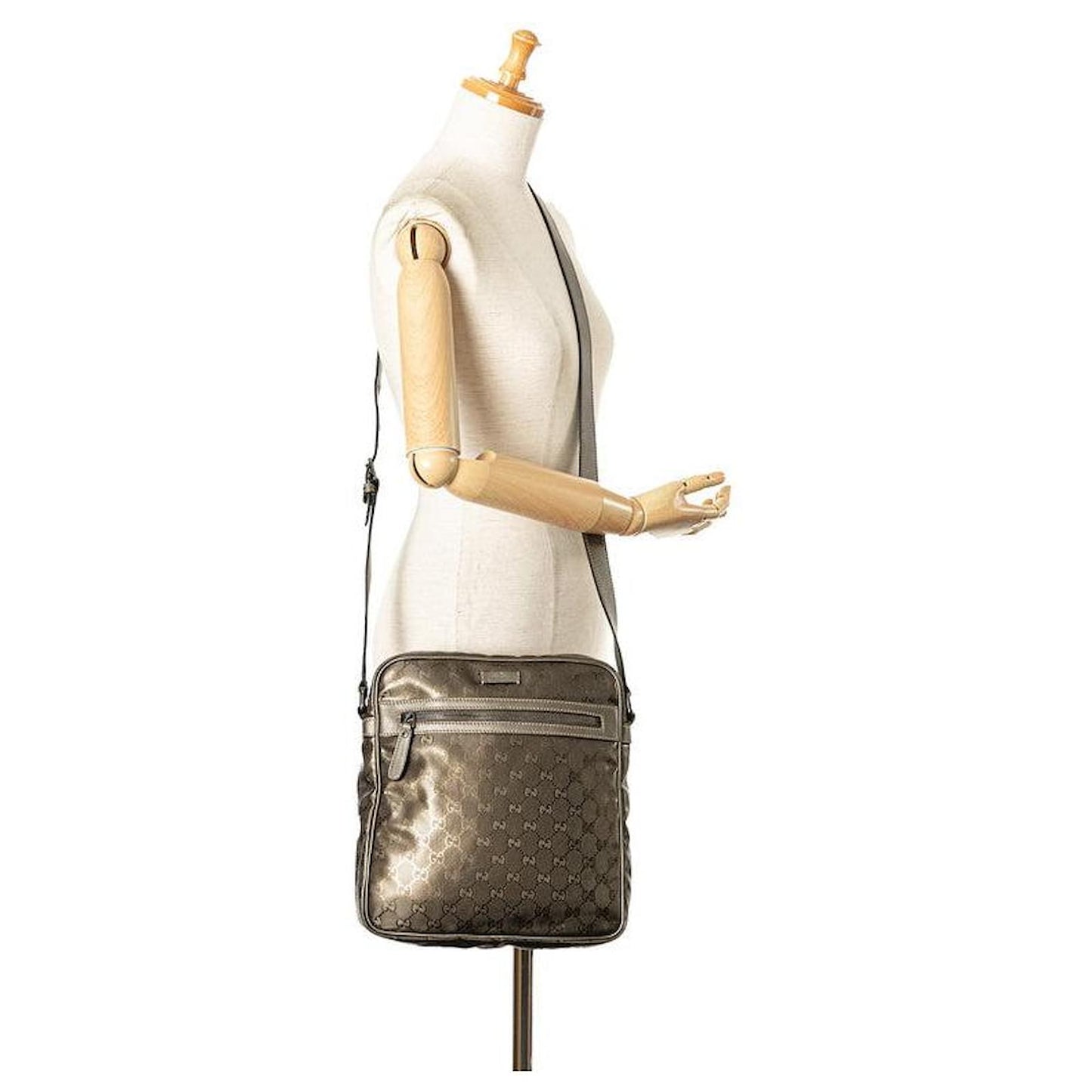 Gucci GG Monogram Messenger Crossbody Bag