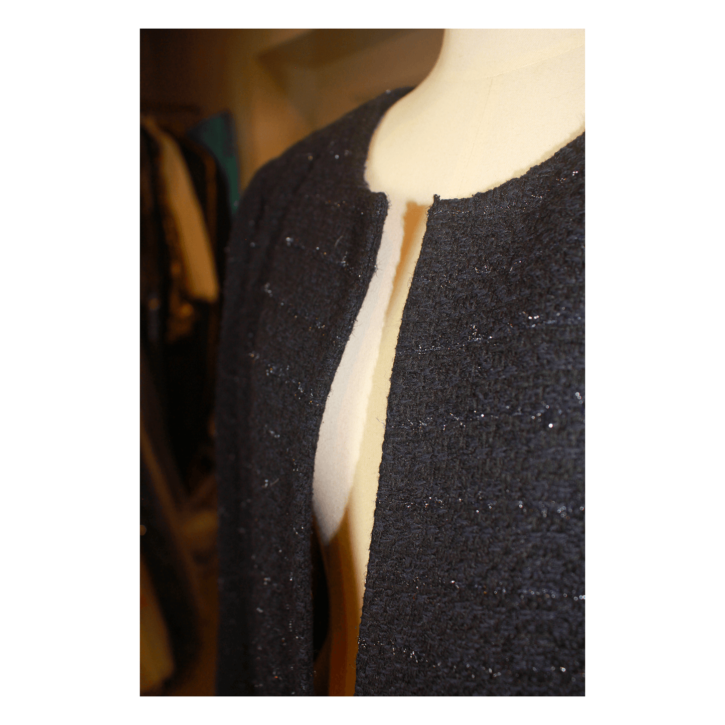 Black Handmade Women's Coat