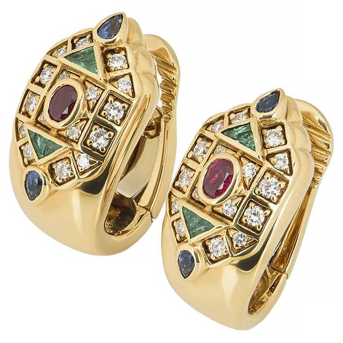 Cartier Byzantine Collection Clip-on Earrings
