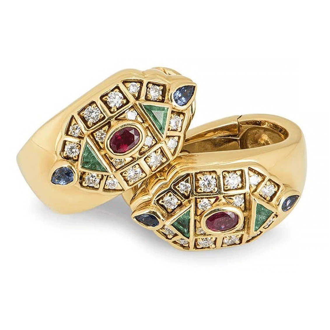 Cartier Byzantine Collection Clip-on Earrings