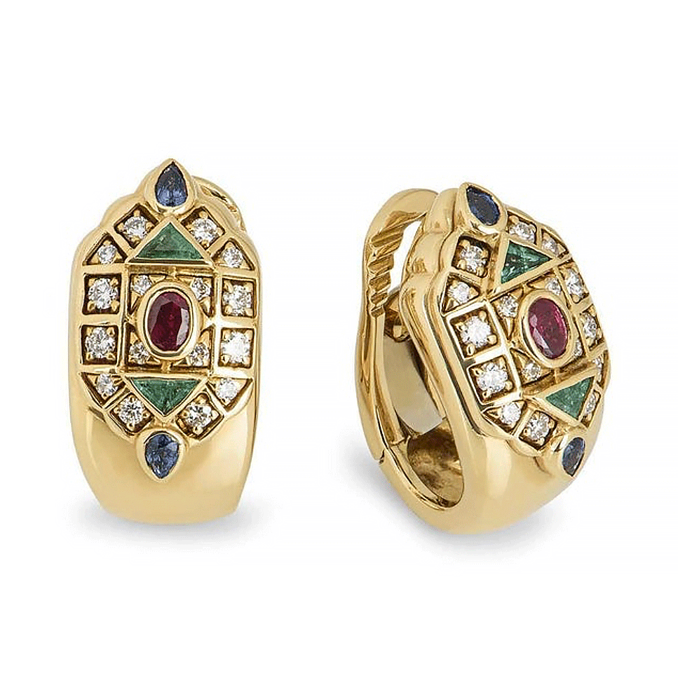 Cartier Byzantine Collection Clip-on Earrings