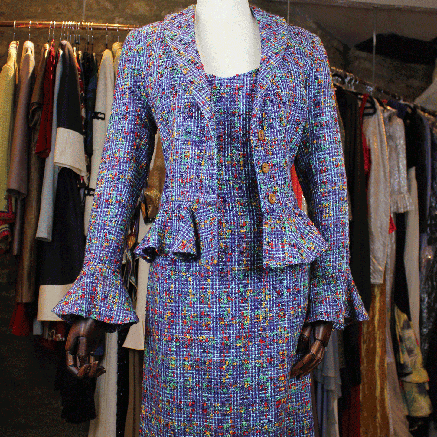 Tweed Skirt Suit