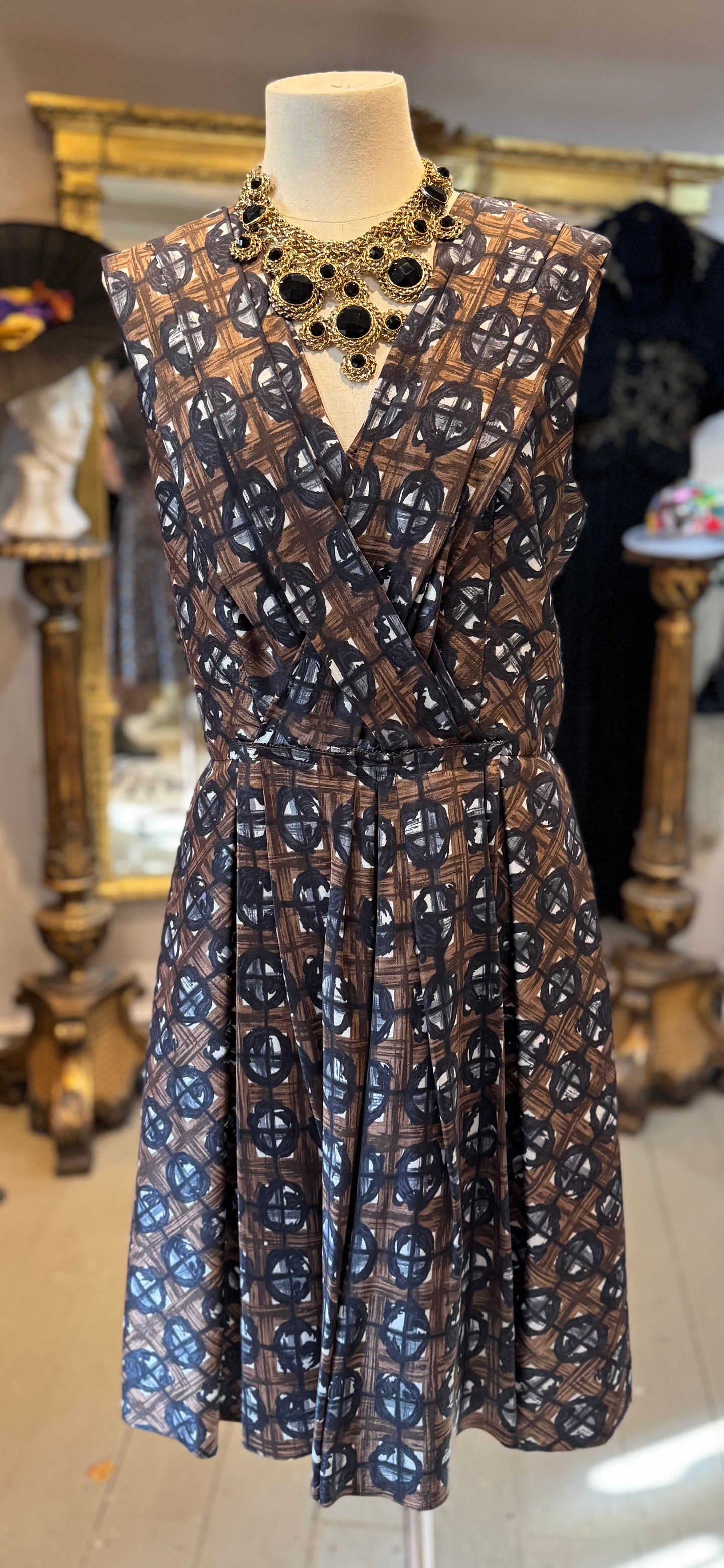 Oscar de la Renta Silk Dress