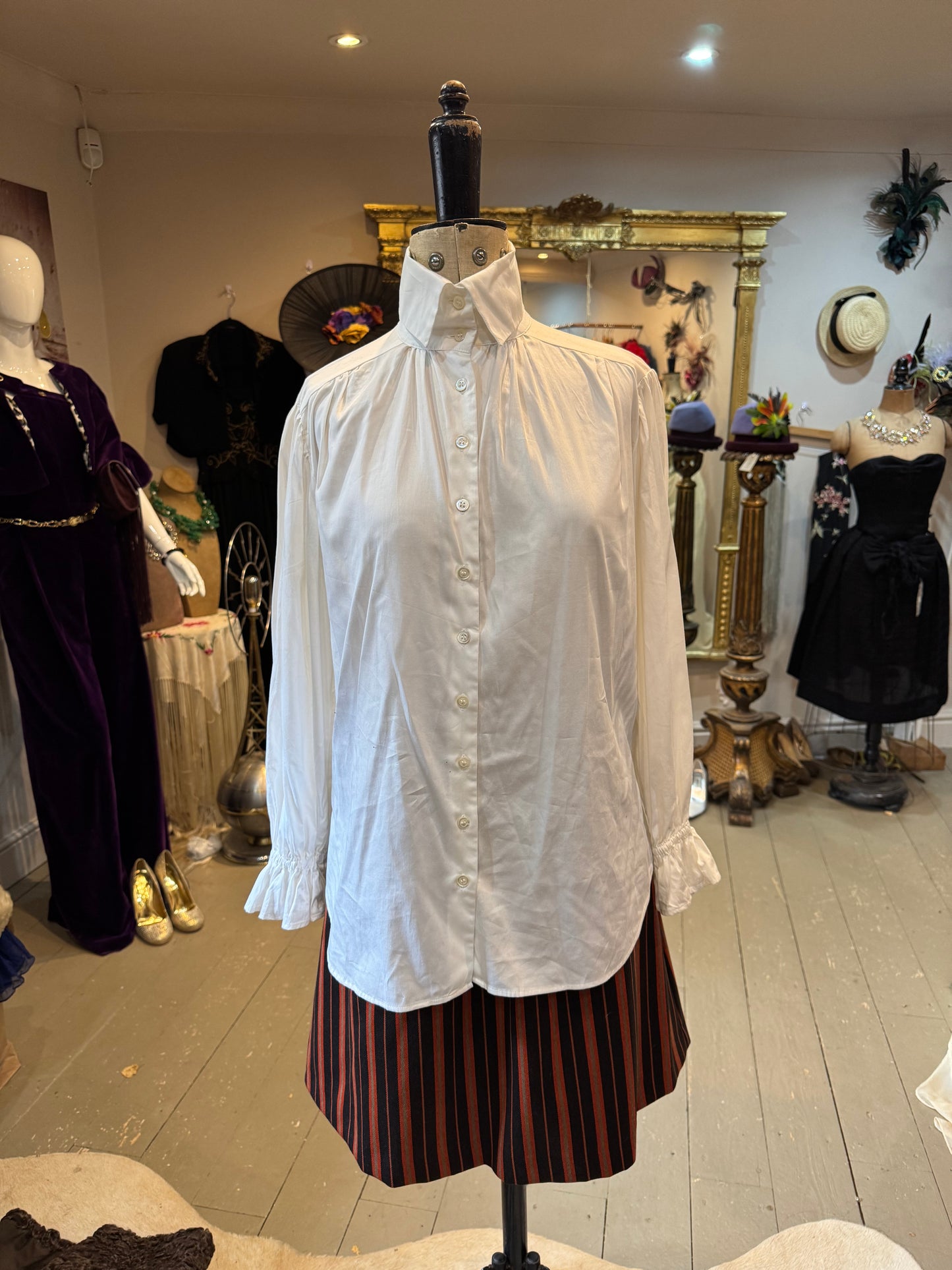 White Silky Cotton 2012 Moloh Layering Shirt