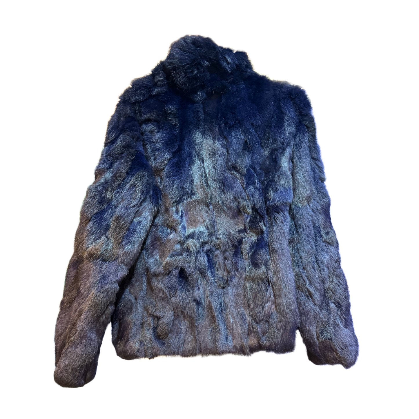 Fur Coat in Midnight Blue