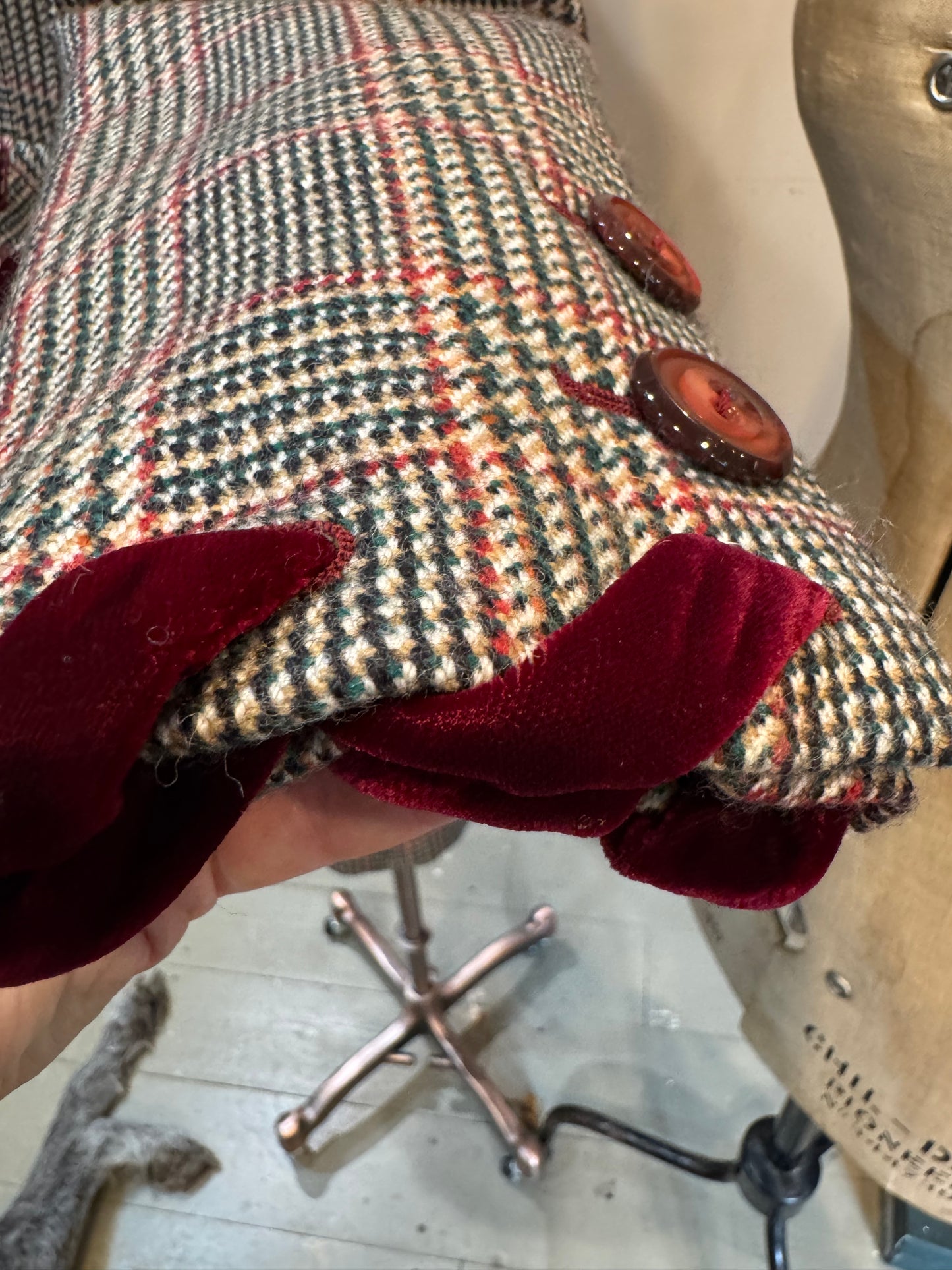 Valentino Tweed Skirt Suit