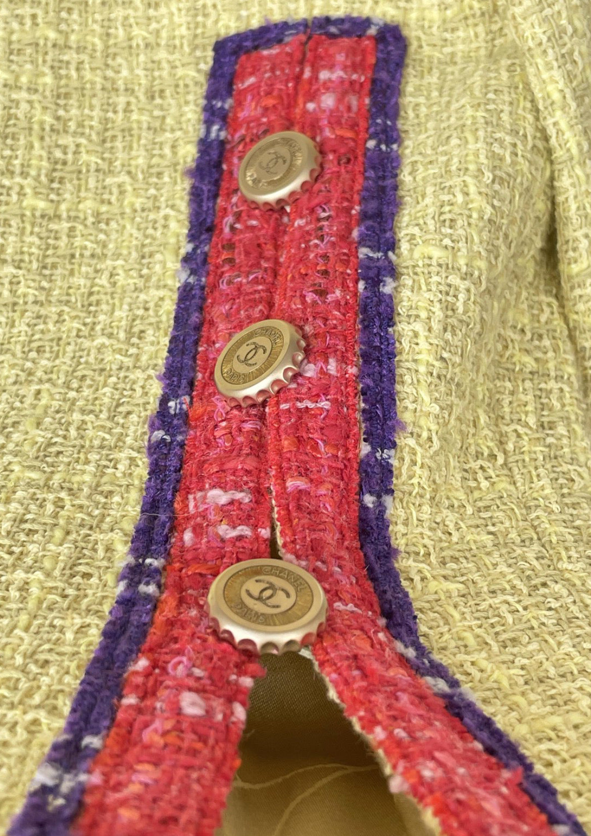 Chanel Yellow Tweed Jacket and Skirt Suit - MAO SALE