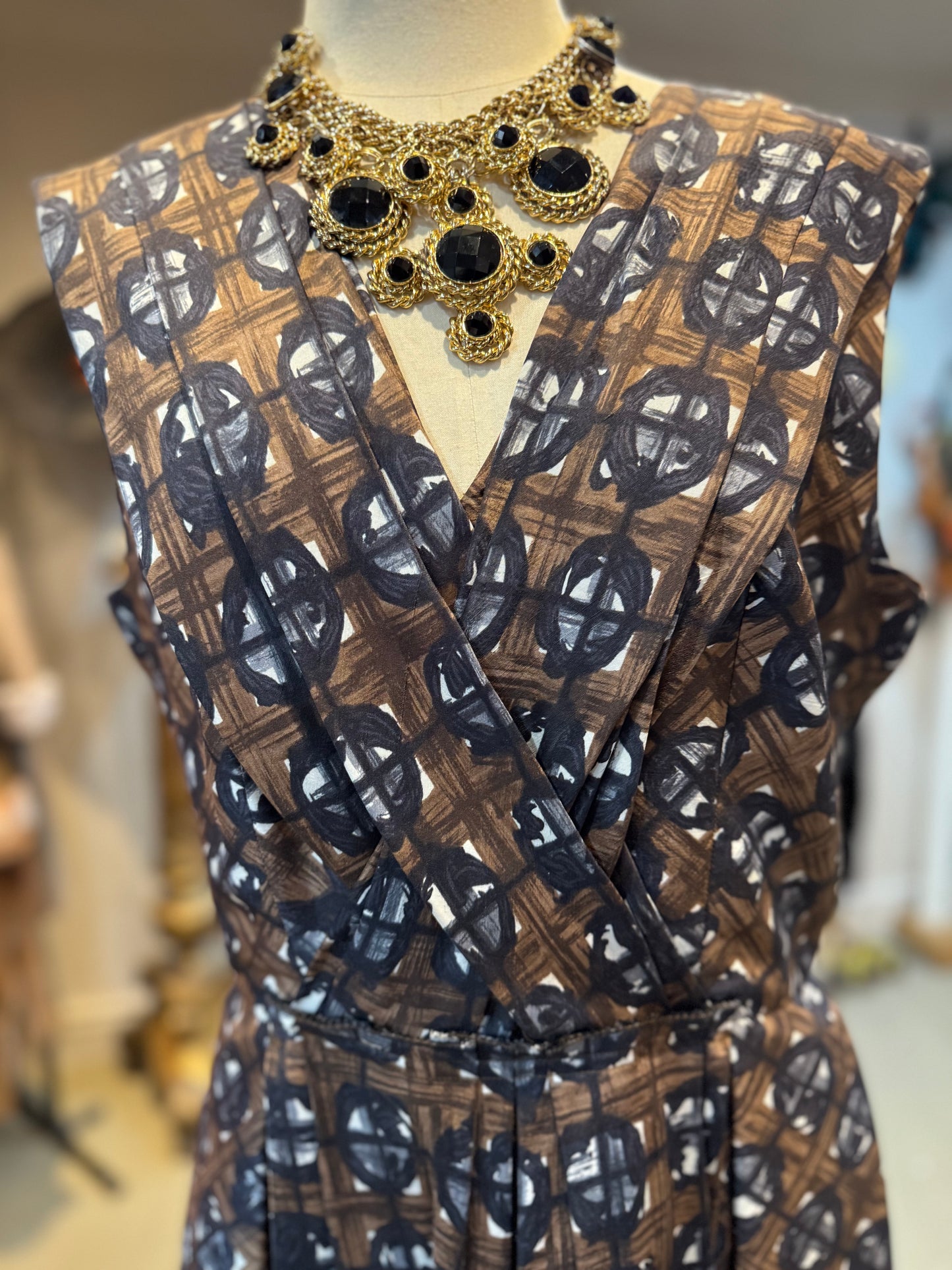 Oscar de la Renta Silk Dress
