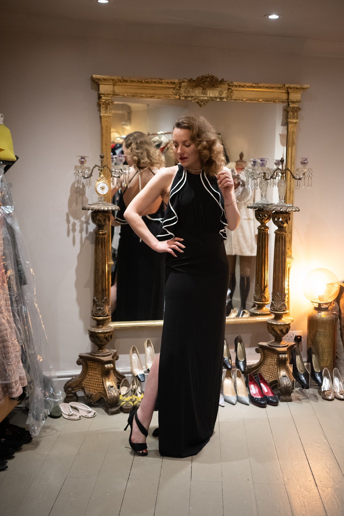 1970s Halston Heritage Evening Dress