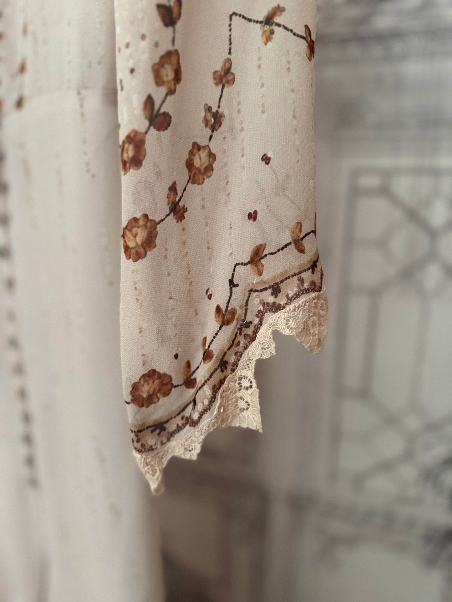 French Silk Chiffon Lounge or Pool Gown