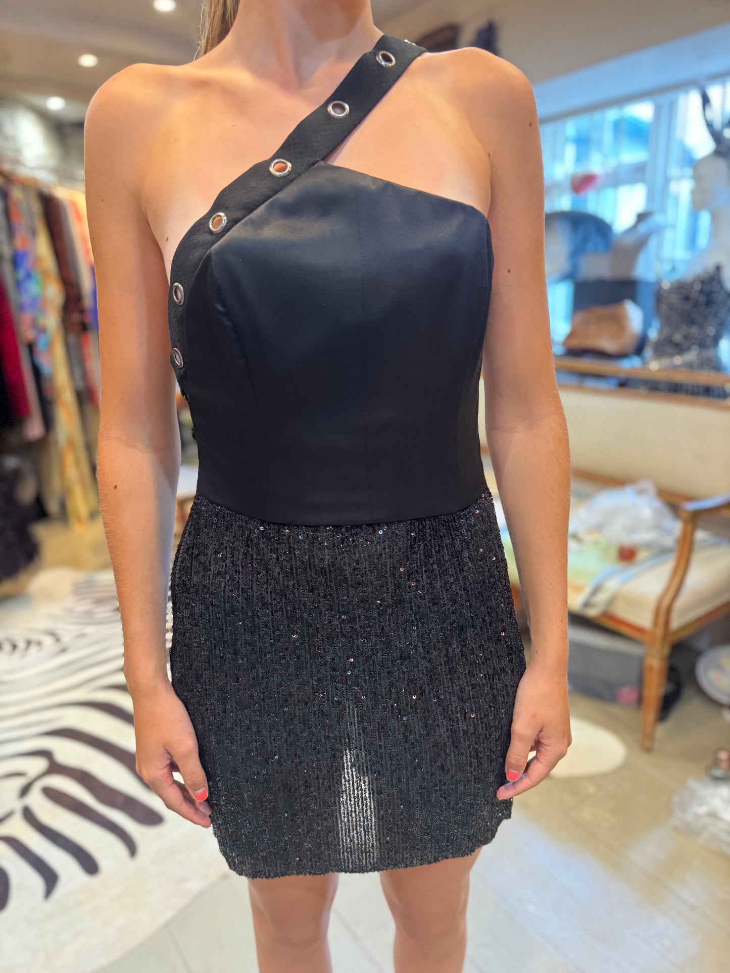 Black Showstopper Feather Dress