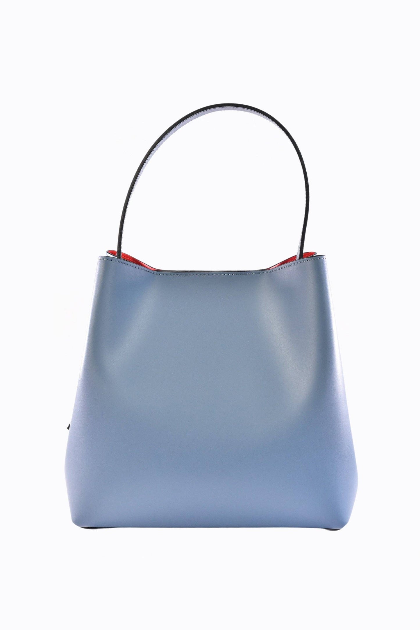 Shoulder Bag in Green Brushed Calf Leather