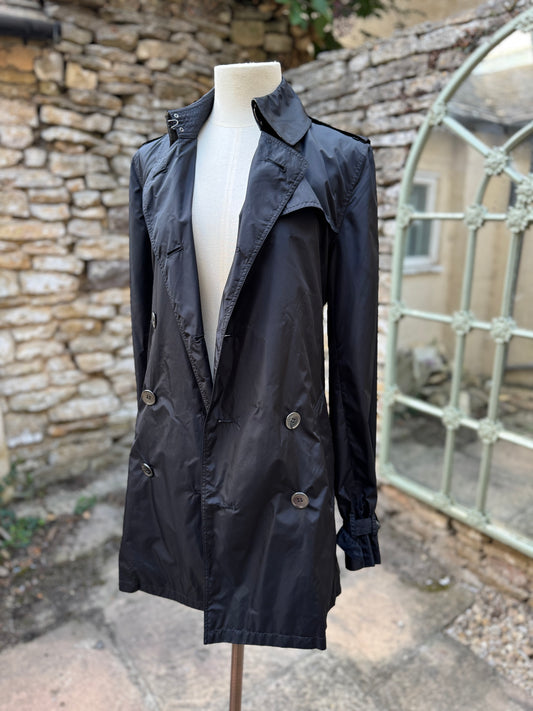 Burberry Lightweight Raincoat – indigo Blue – Size 8 (Fits 8–10)
