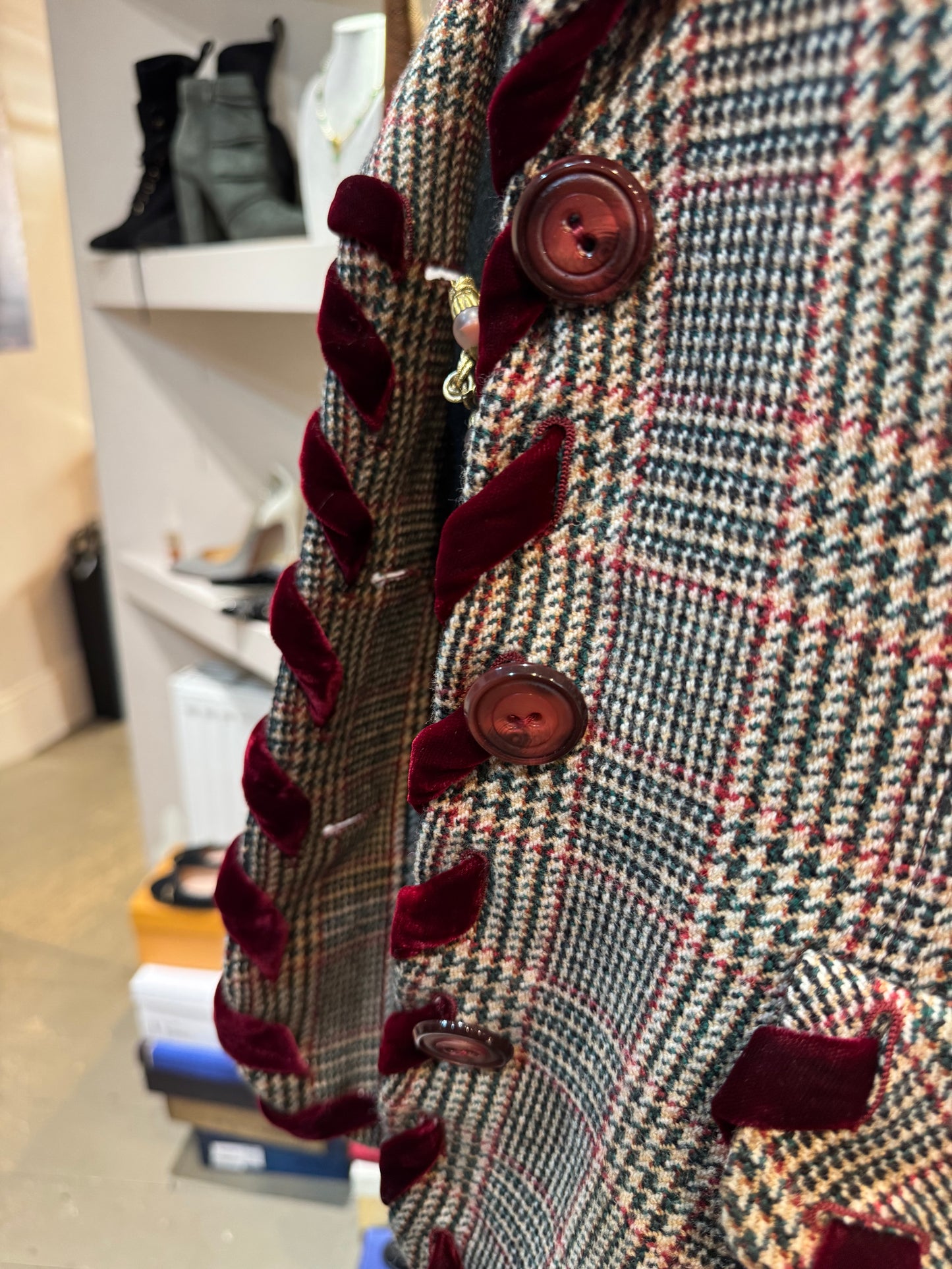 Valentino Tweed Skirt Suit