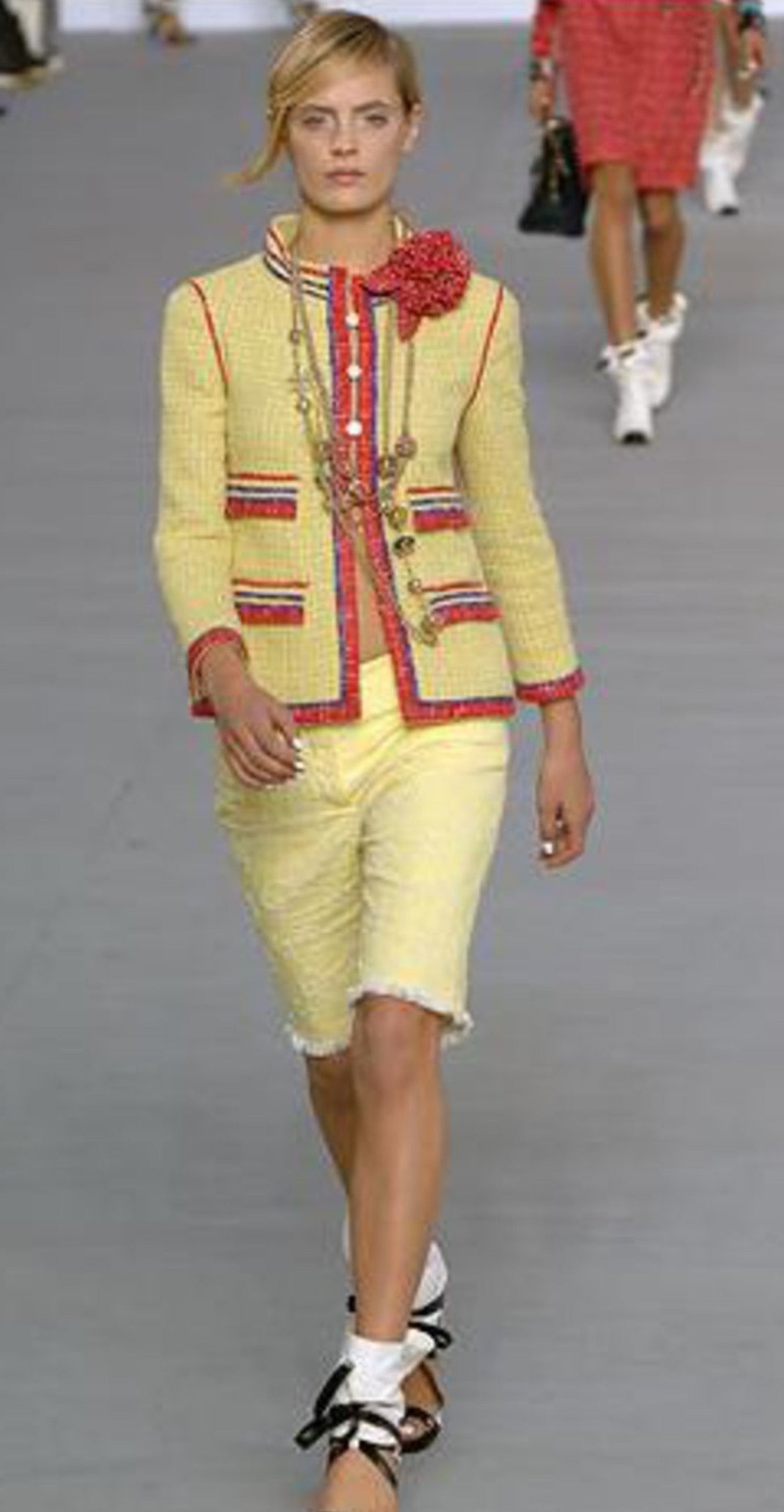 Chanel Yellow Tweed Jacket and Skirt Suit - MAO SALE