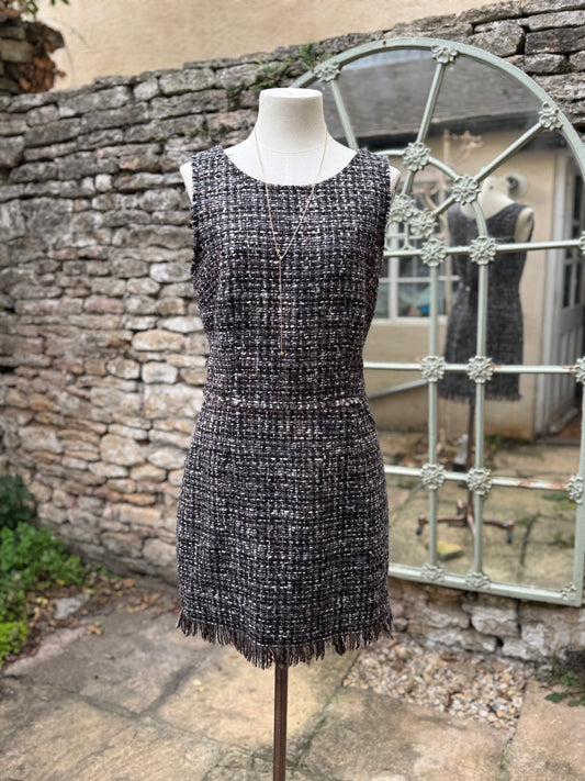 Dolce Gabbana Tweed Sleeveless Mini Dress