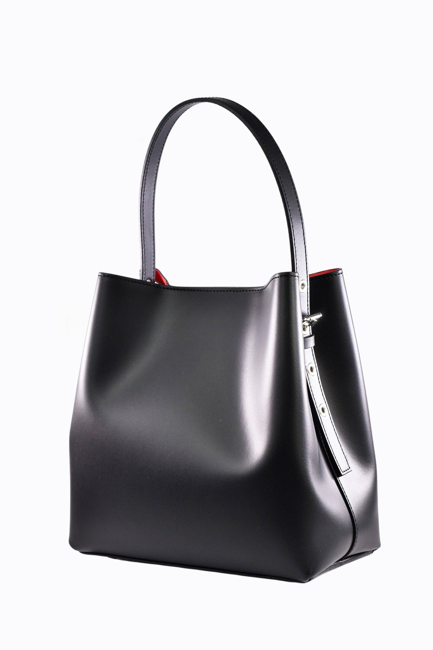 Shoulder Bag in Green Brushed Calf Leather