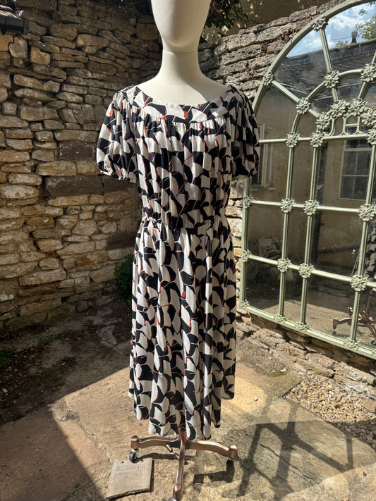Christian Dior Silk Print Dress