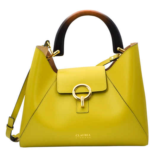 Pistachio Green Leather Handbag