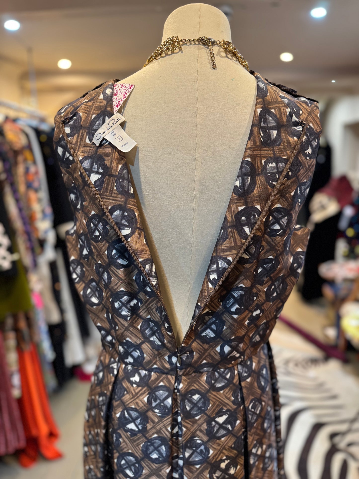 Oscar de la Renta Silk Dress