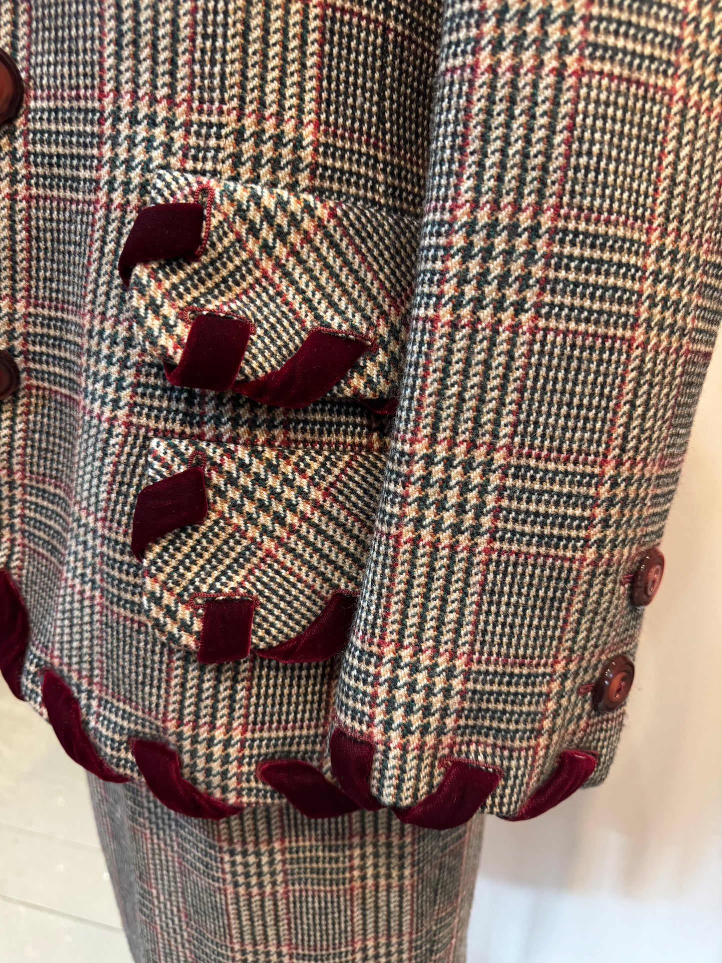 Valentino Tweed Skirt Suit
