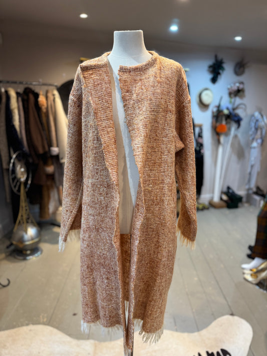 NEW IN - Our Cotswold Coat - Golden Brown Long Mohair