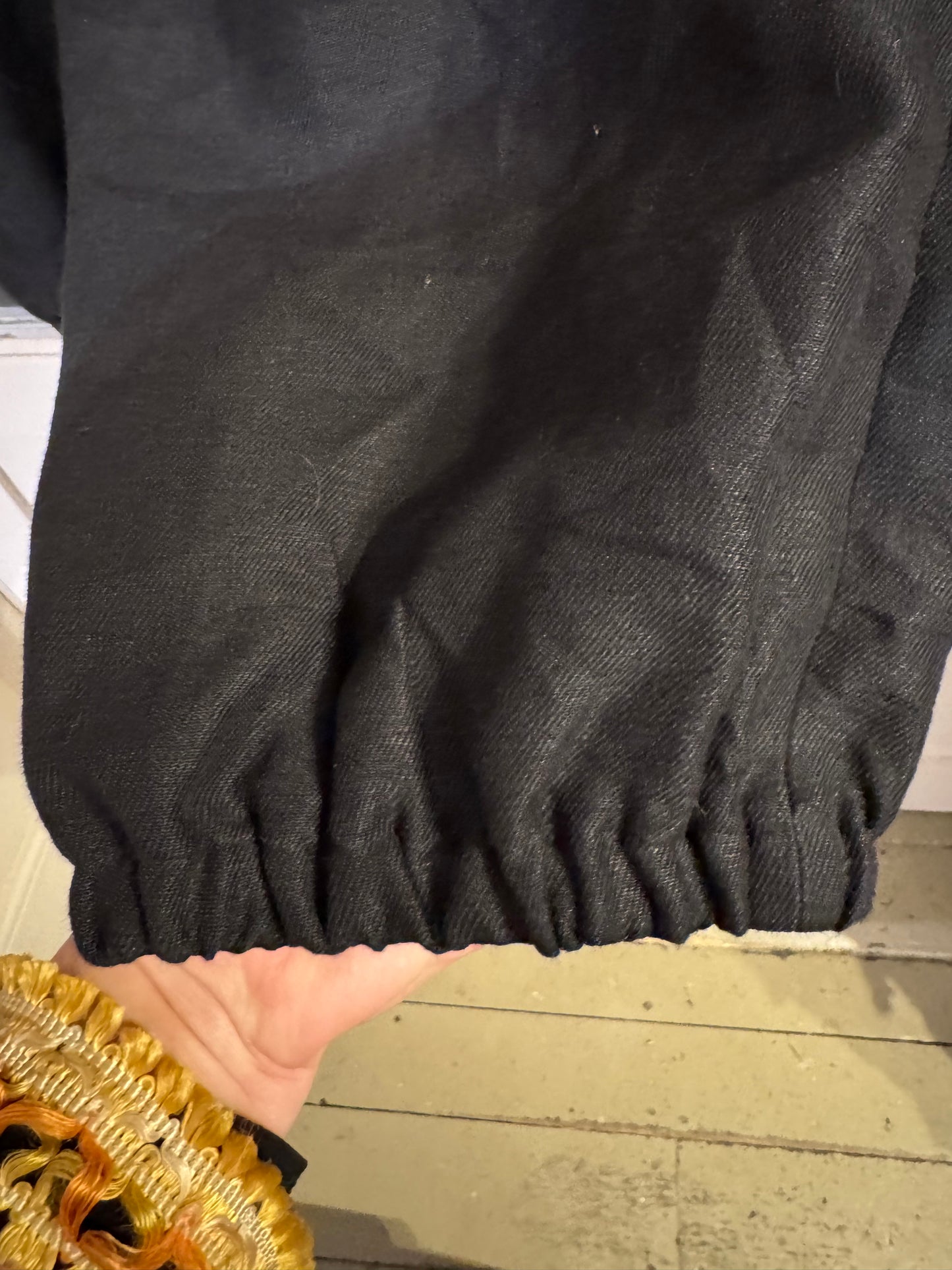 Rare YSL Barrel Leg Wool Gabardine Trousers