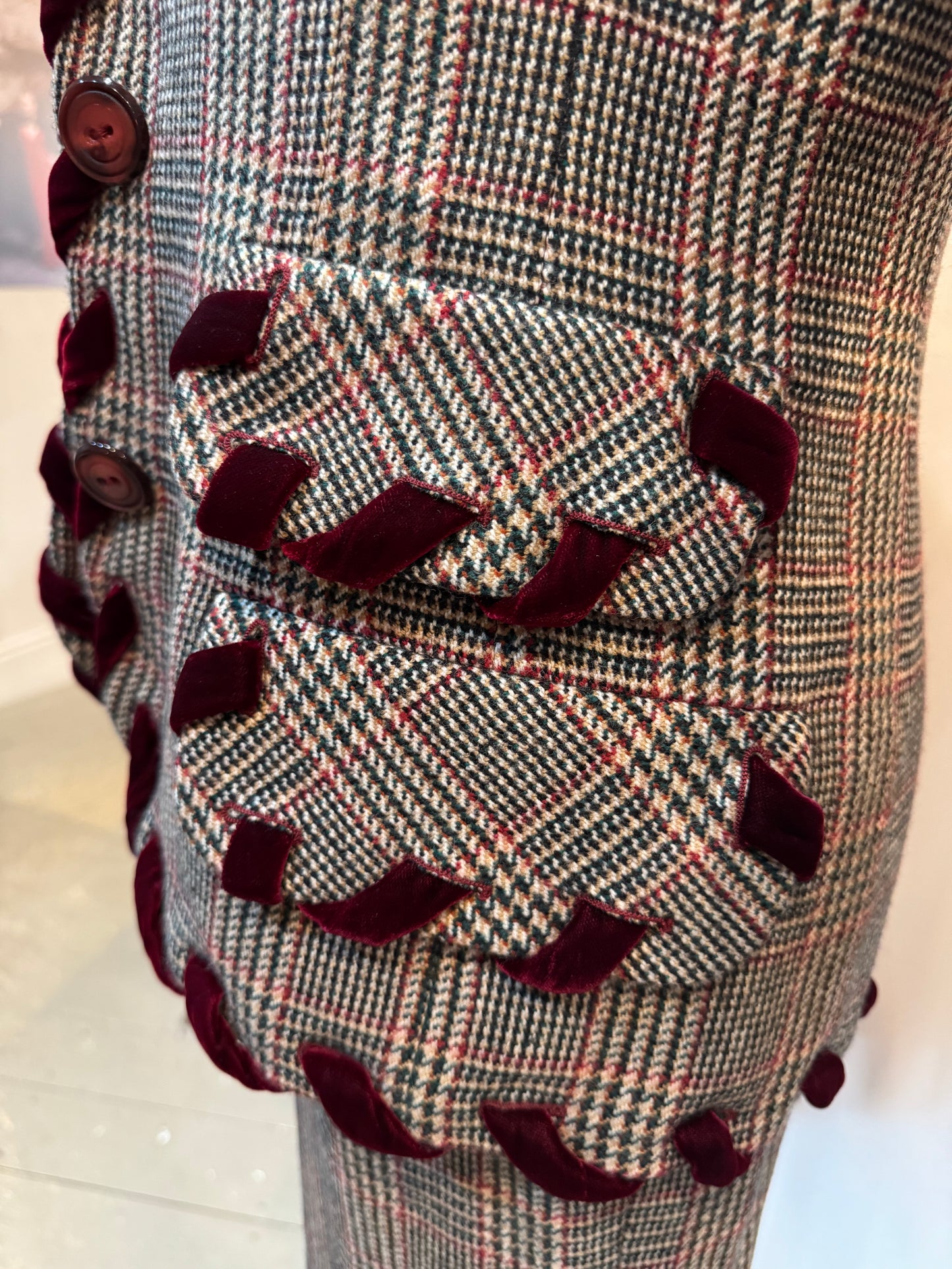 Valentino Tweed Skirt Suit