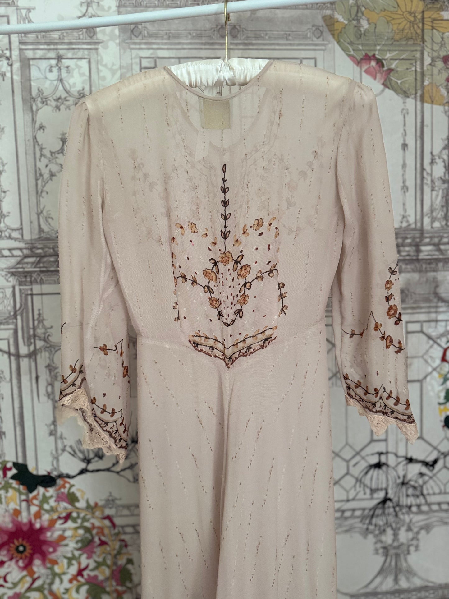 French Silk Chiffon Lounge or Pool Gown