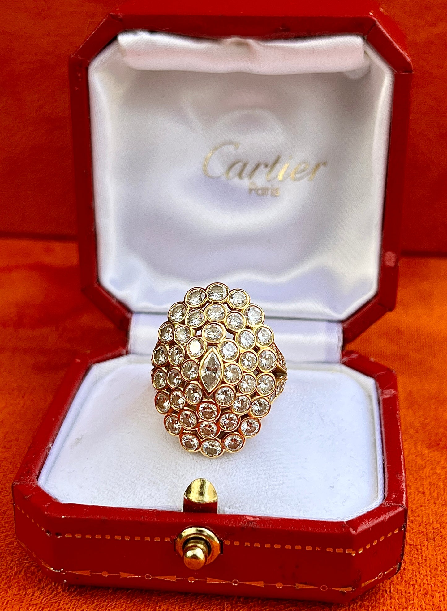 Cartier Marquise Diamond Cluster Ring