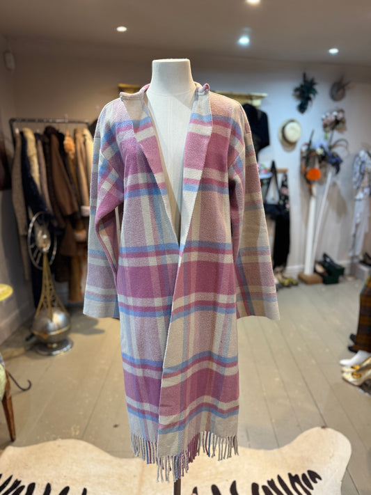 NEW IN - Our Cotswold Coat - Long Pink Tartan