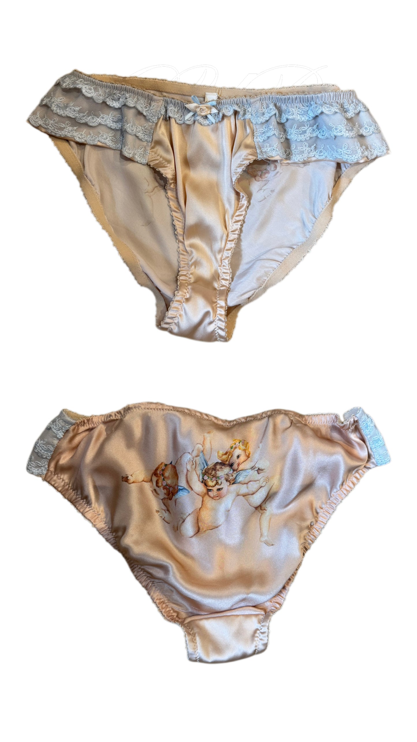 “Gabriel” Hand Painted Pure French Silk Set