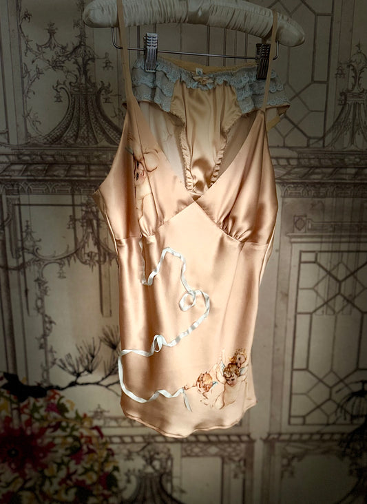 “Gabriel” Hand Painted Pure French Silk Set