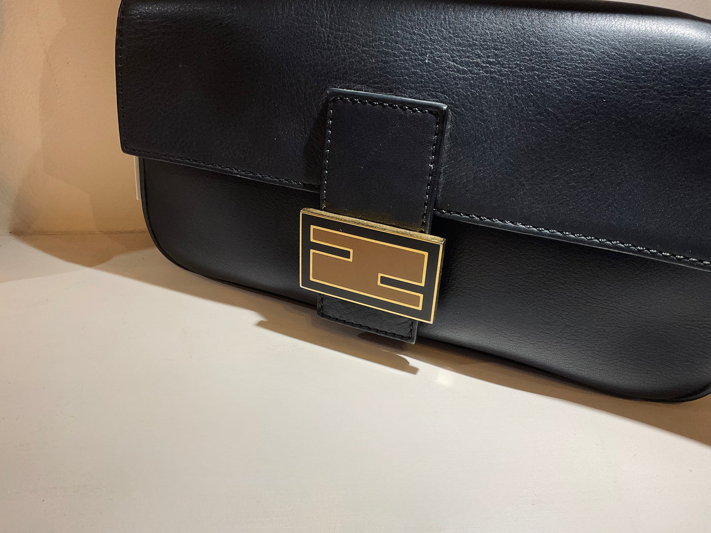 Fendi Mumma Baguette Bag Black