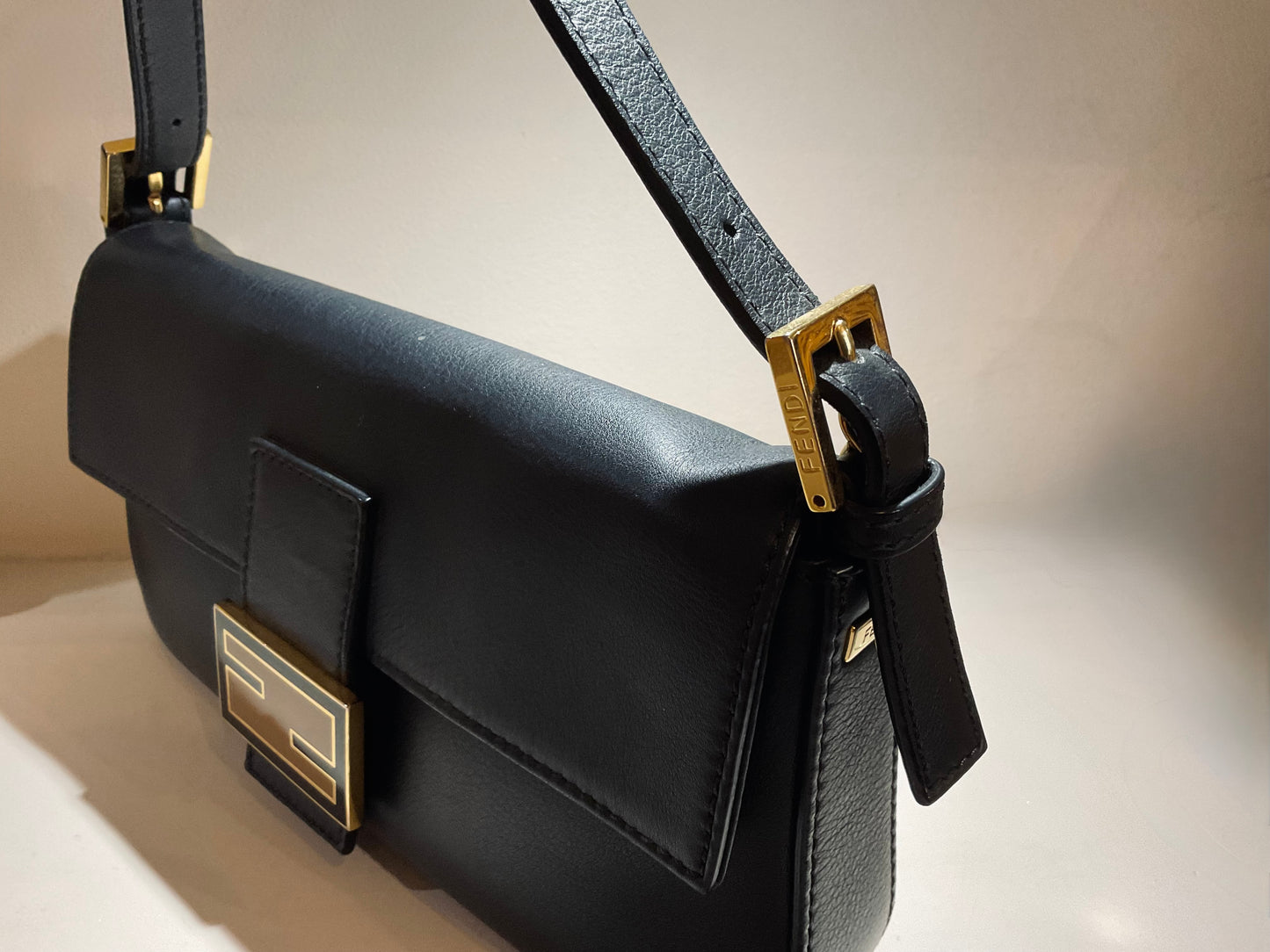 Fendi Mumma Baguette Bag Black