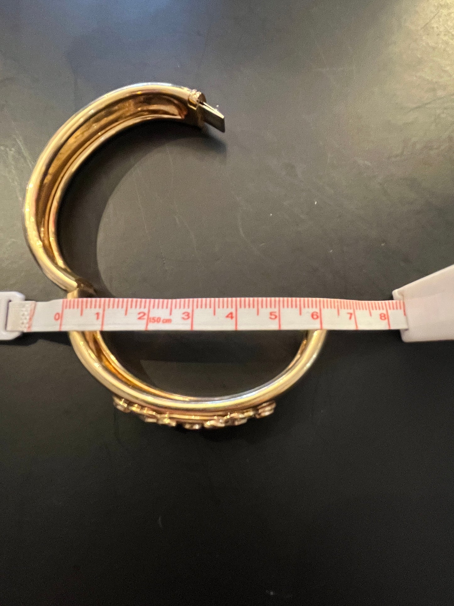 Cartier Gem-set and Diamond 18K Gold "Byzantine" Bangle Bracelet