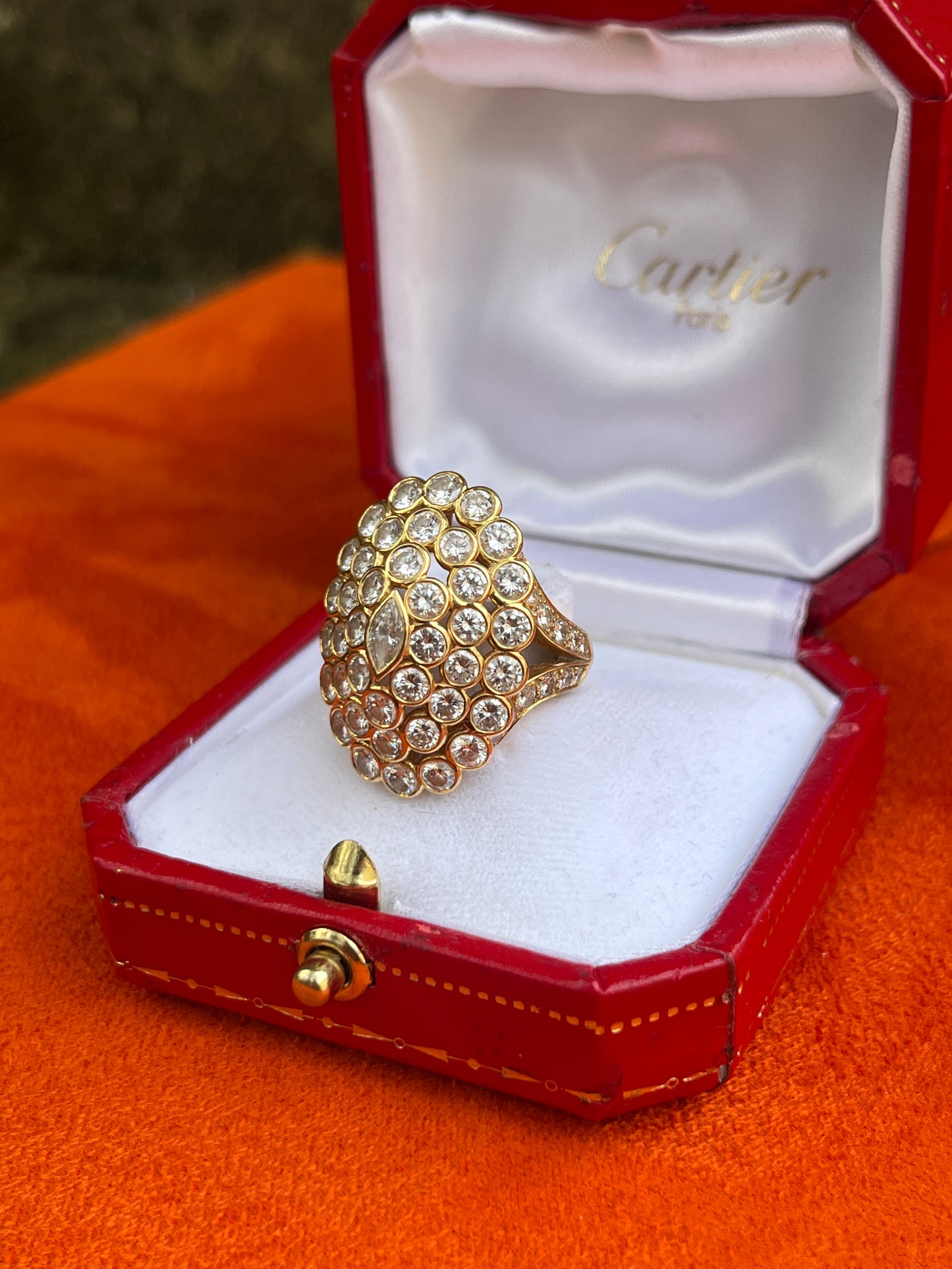 Cartier Marquise Diamond Cluster Ring