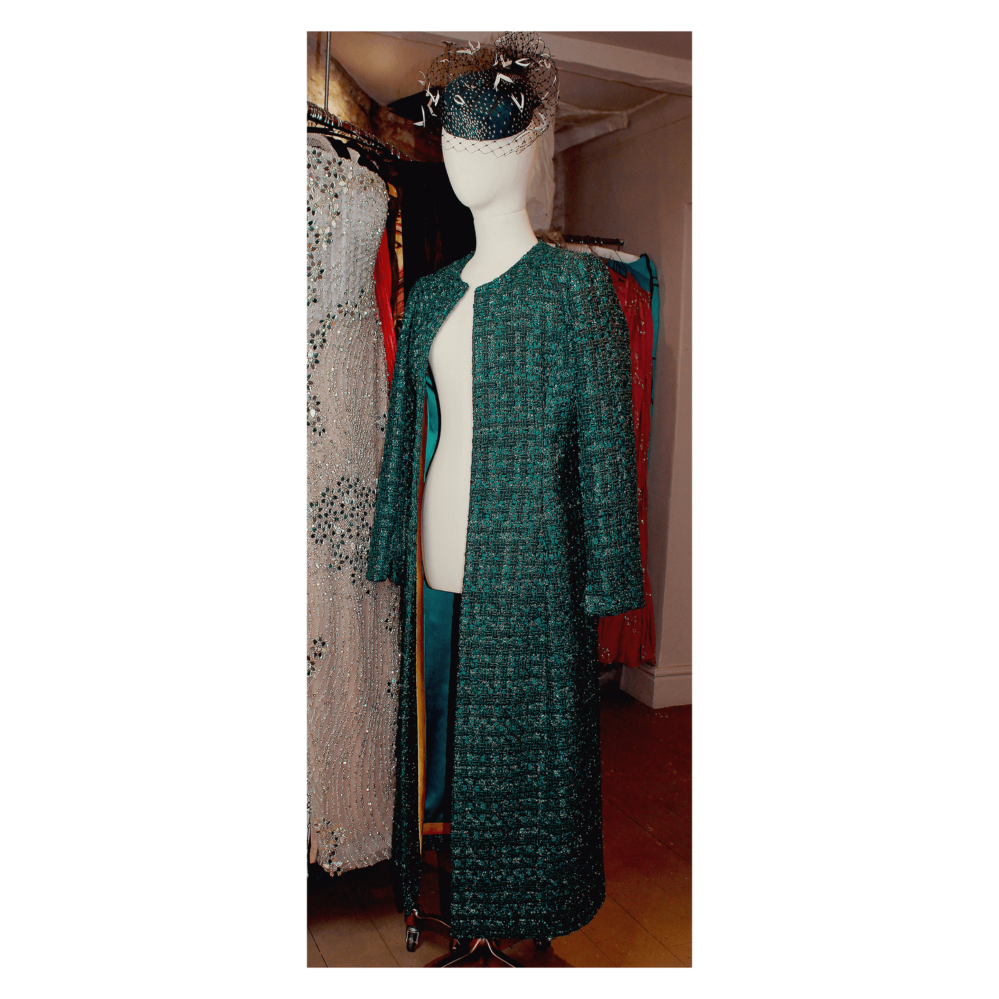 EdNerat Emerald Long Handmade Coat